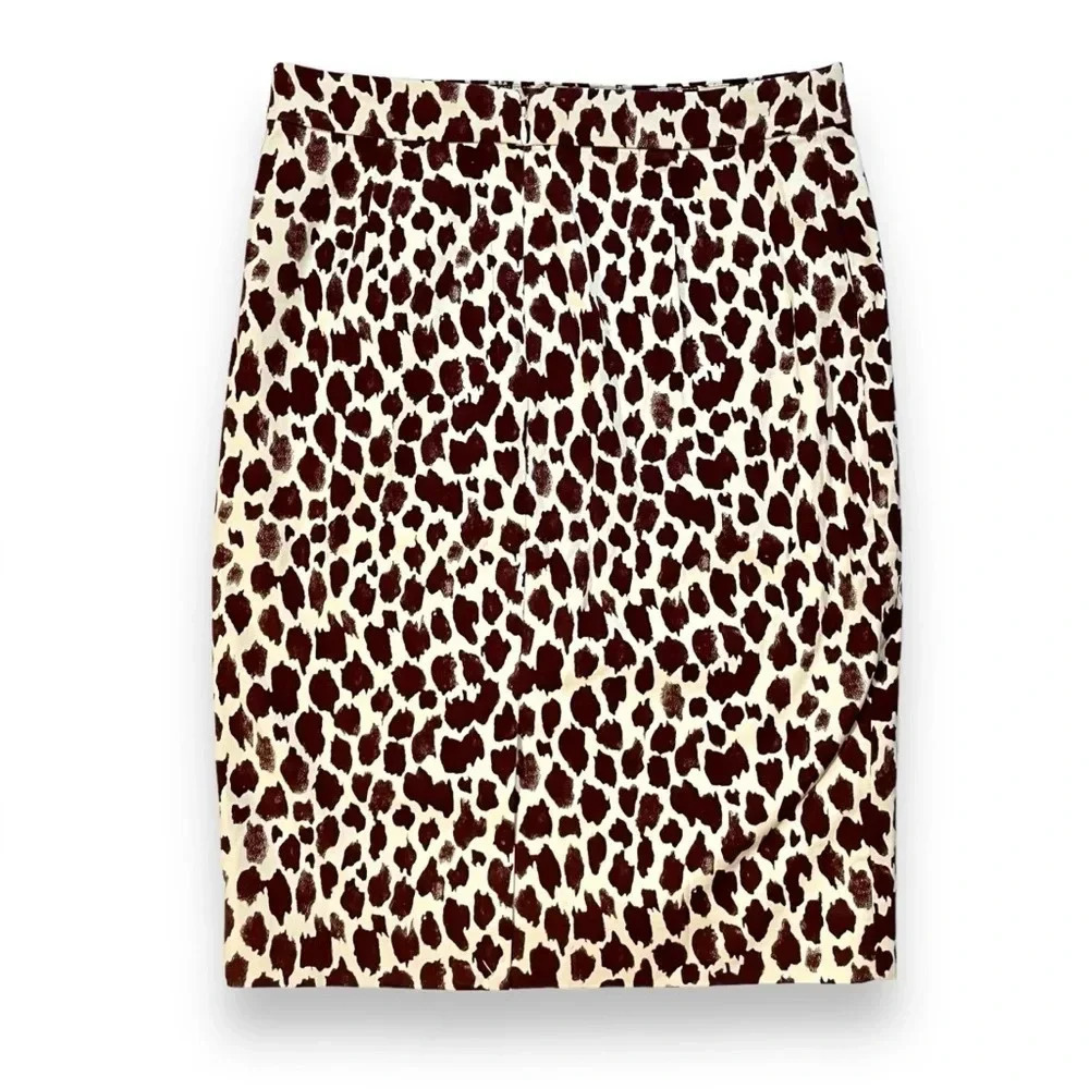 NWT J.Crew Giraffe Print No 2 Pencil Skirt - Picture 6 of 6
